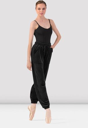 Bloch BLOCH Ladies Gloria Velvet Sweatpant, Black
