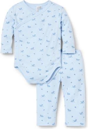 Janie and Jack Baby Fox Wrap Matching Set in Blue at Nordstrom, Size Newborn