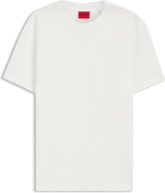 HUGO BOSS Cotton-blend T-shirt with creased effect