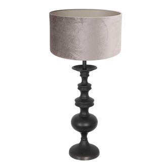 Steinhauer Anne Lighting - L&aacute;mpara De Mesa - Lyons - Negro - Metal Tejido