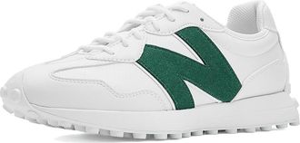 New Balance 327 Spikeless Golf Womens Golf Shoes White/Green : 10.5 B - Medium, Leather