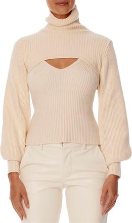 LBLC The Label Erikka Two Piece Sweater In Creme
