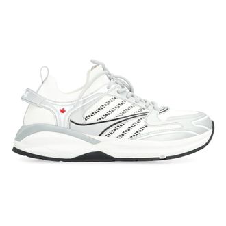 Dsquared2 Sneakers, male, White, 7 UK, Dash Fabric Low-Top Trainers