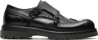 Ambitious Bert Double Monks - Heren - Nette schoenen - Zwart - 39 EU - Leer - Schoenen