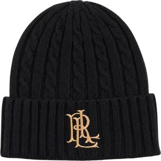 Ralph Lauren Cable-Knit Muts - Dames - Hoeden - Zwart - ONE Size - Accessoires