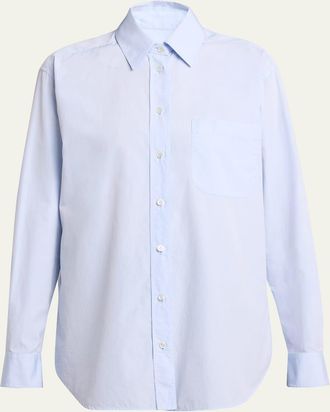 The Row Gavina Cotton Button-Down Shirt