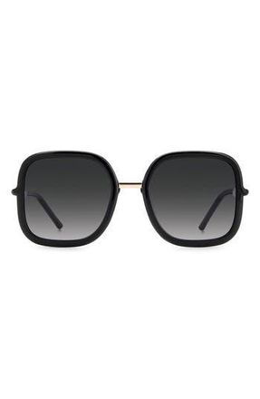 Carolina Herrera 55mm Gradient Square Sunglasses in Black at Nordstrom Rack