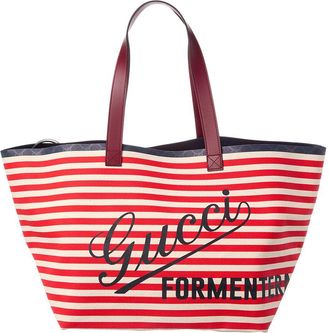 Gucci Canvas & Leather Tote