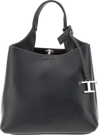 Tod's Grained leather mini shopping bag Woman One Size