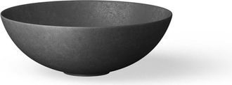 Looox Ceramic raw waskom - 40cm - rond - zwart