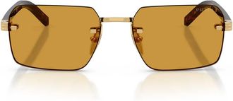 Prada Sunglasses Prd55 S 5 Ak50 P Gold/Dark Honey Men