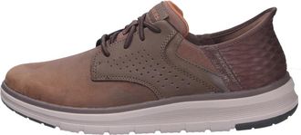 Skechers Pantoffels - Heren - Sneakers - Bruin - 46 EU - Leer - Schoenen