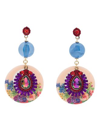 Amir Slama crystal-embellished drop earrings - Multicolour