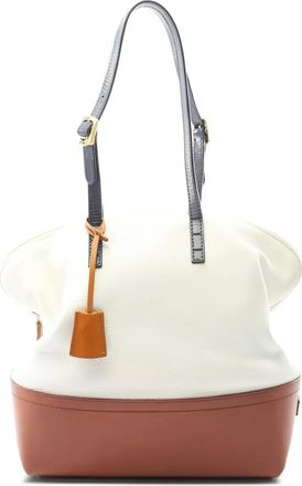 Fendi 2000s Pecan schoudertas met omslag - Wit