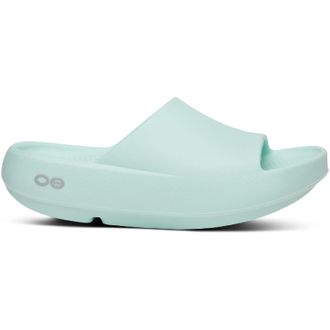 Oofos OOahh Slide+ Slides Green 4 Mens/6 Womens