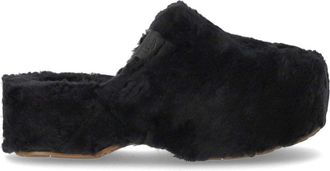 UGG Fuzz Sugar Black Clog