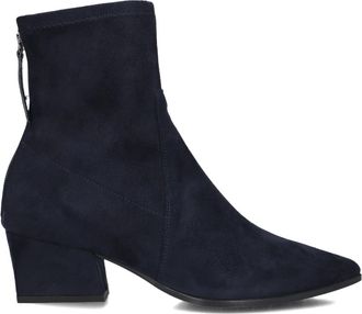 Unisa Su&egrave;de enkellaarsjes voor herfst/winter - Dames - Laarzen met Hak - Blauw - 42 EU - Su&egrave;de - Schoenen