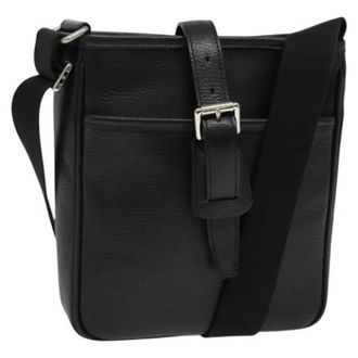 Burberry Tweedehands leren schoudertassen - Dames - Vintage Schoudertas - Zwart - ONE Size - Leer - Vintage