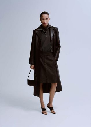 Mango Felpa effetto palloncino cioccolato - Donna - S - MANGO