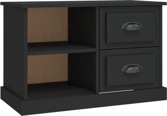 vidaXL Vidaxl - Mueble Para Tv Madera Contrachapada Negro 73x35,5x47,5 Cm