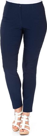 Sheego Webhose SHEEGO, Damen, Gr. 40, Normalgr&ouml;ssen, blau (marine), 70% Viskose, 25% Polyamid, 5% Elasthan, unifarben, Hosen Webhose