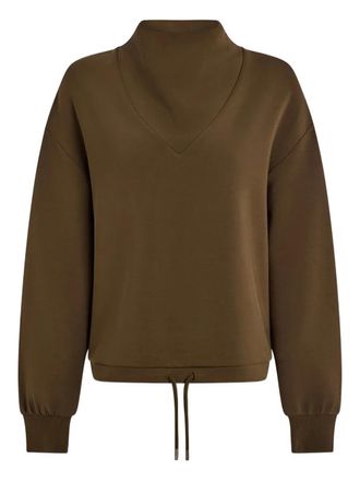 Varley Betsy funnel-neck sweatshirt - women - Viscose/Polyester/Elastane - M - Brown