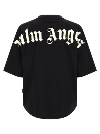 Palm Angels Logo-Embroidered Cotton T-Shirt - Black