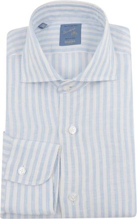 Barba Shirts Multi Colour - Heren - Zakelijke Overhemden - Veelkleurig - 4XL - Linnen - Overhemden