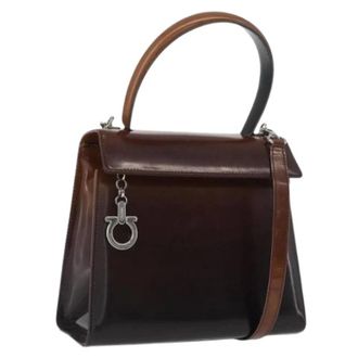 Ferragamo Pre-owned Hand Bag - Dames - Pre-owned - Bruin - Maat: ONE Size Leer