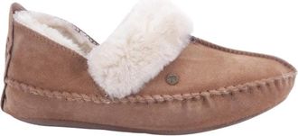Warmbat Cognac Stijl Pantoffels - Dames - Pantoffels - Bruin - 38 EU - Su&egrave;de - Schoenen