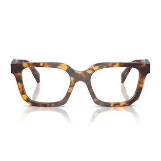 Prada Pr C08V Square Honey-Tortoiseshell Acetate Optical Frame
