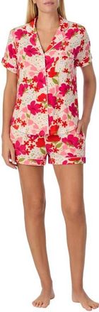 Kate Spade New York print short pajamas in Pink Floral Multi at Nordstrom, Size X-Large