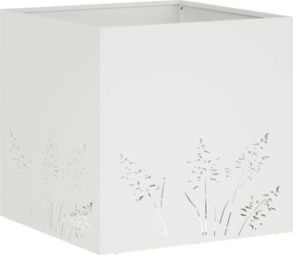 vidaXL Macetero De Jard&iacute;n Blanco 50 X 50 X 49 Cm Vidaxl