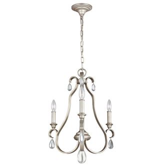 Netlighting Dewitt Chandelier 3 Light Silver Finish E14