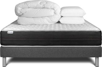 VITALIT Pack Colch&oacute;n Gris Espuma Viscoel&aacute;stica 160 X 200