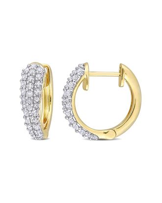 Rina Limor 10K 0.83 Ct. Tw. White Sapphire Clip-On Earrings