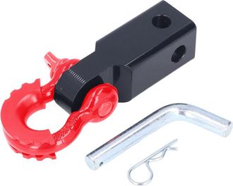 OEM Receptor De Enganche De Grillete Universal 2 En 1 - Accesorio De Remolque Y Recuperaci&oacute;n De Veh&iacute;culos De Acero Resistente Para Camiones, Suv Y Autom&oacute;v