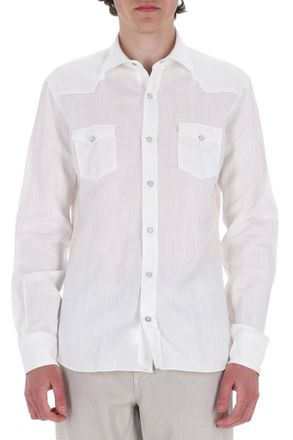 Barba Dandylife Texas Cotton-Linen Casual Shirt