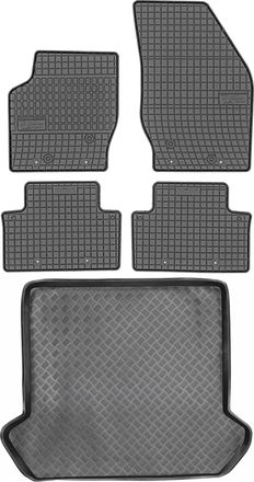 OEM Juego De Alfombrillas De Goma Para Coche Y Alfombrilla Para Maletero Para Volvo Xc90 I Suv (2002-2014)