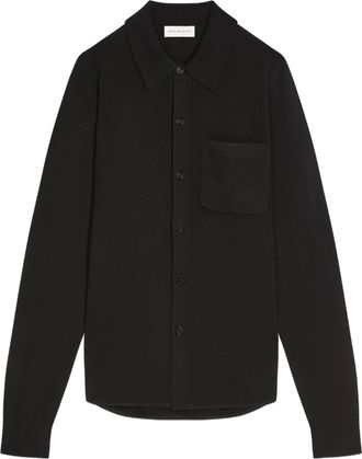 Dries Van Noten Camicia in cashmere - Nero