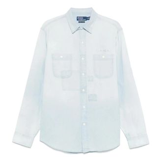 Polo Ralph Lauren Sportshirt met lange mouwen - Heren - Spijkeroverhemden - Blauw - XL - Denim - Overhemden