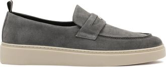 Kazar Suede sneakers met slip-on bovenwerk - Heren - Loafers - Grijs - 42 EU - Su&egrave;de - Schoenen