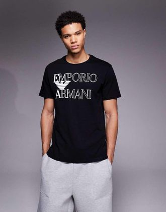 Emporio Armani Bodywear - T-shirt nera-Nero