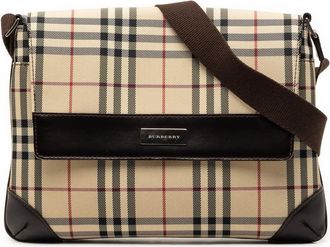 Burberry Pre-owned Burberry House Check Canvas Flap Crossbody Ladies 6MV1LHTG19QC2C3H