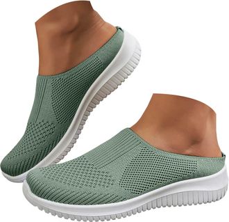 Generic Orthopedic Shoes for Women,Women Comfy Orthopedic Walking Shoes Womens Lightweight Slip-On Knitted Sneakers Comfortable Fashion Flat Walking Shoes Bre