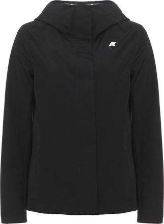 K-Way Black Madalina Hooded Jersey Jacket