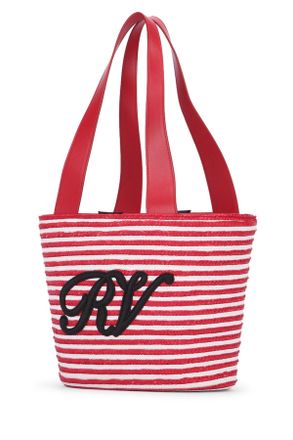 Roger Vivier Womens Rv Straw Panier Small Savvyred Borse A Mano Bag