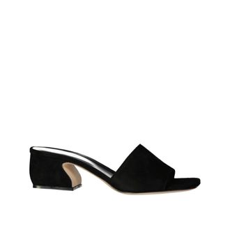 Sergio Rossi Heeled Mules, female, Black, 2 UK, Sergio Rossi Leather Sandals