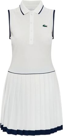 Lacoste Mini-jurk met logodetail - Wit