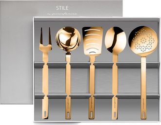 Mepra Stile Kitchen Tools with Box - 5 Pieces in Gold at Nordstrom
